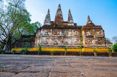 Ancient pagoda in Chet Yod temple, Chiang Mai province.