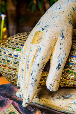 Thai tapınağında Buda 'nın eli, Tayland.