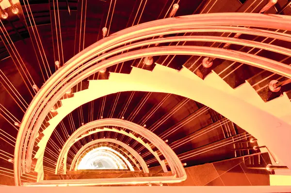 stock image Spiral staircase in the tower, Thailand.