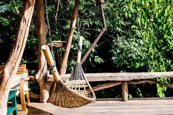 Tayland 'da Bambu hamağı.