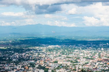 Chiangmai şehri Tayland 'a bakıyor..