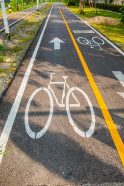 Tayland 'da bisiklet yolu..