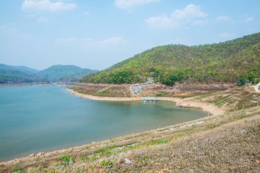 Mae Ngat Somboon Chon barajının manzara manzarası, Tayland