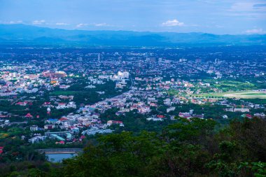 Tayland 'ın Chiangmai eyaletinin şehir manzarası.
