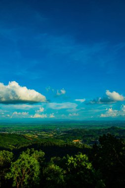 KM 12 'den bakıldığında dağ manzarası, Chiang Rai vilayeti.