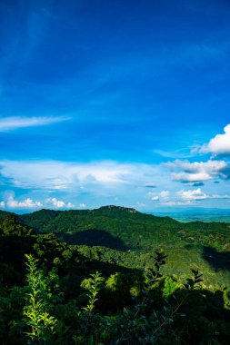 KM 12 'den bakıldığında dağ manzarası, Chiang Rai vilayeti.