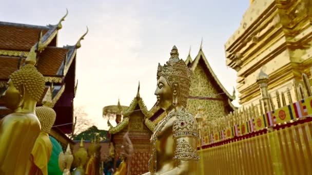 Phra Ese Templo Doi Suthep Provincia Chiang Mai — Vídeo de stock