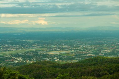 Tayland 'ın Chiangmai eyaletinin şehir manzarası.