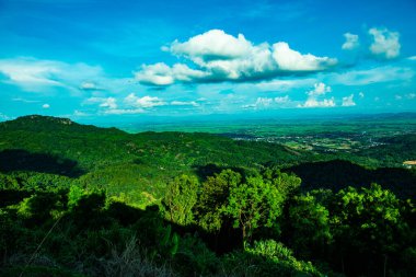 KM 12 'den bakıldığında dağ manzarası, Chiang Rai vilayeti.