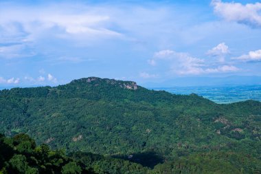 Dağ manzarası Doi Tung bakış açısından, Chiang Rai vilayeti.