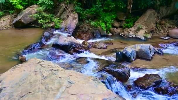 Водопад Мок Провинции Чиангмай Таиланд — стоковое видео