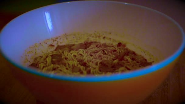 インスタント麺のビデオ — ストック動画