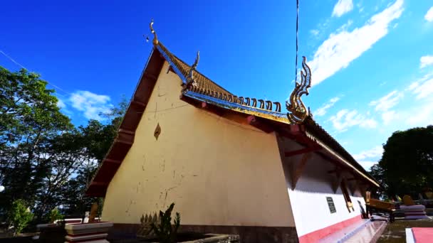 Timelapse Video Phra Att Phu Khwang Temple Phayao Provinsen Thailand — Stockvideo