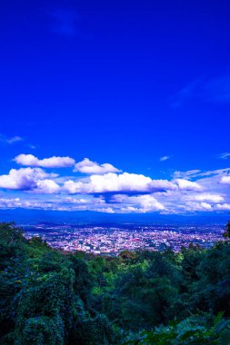 Chiangmai şehri Tayland 'a bakıyor..