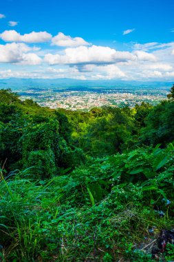 Chiangmai şehri Tayland 'a bakıyor..