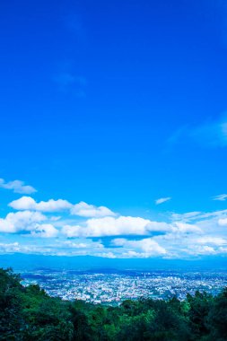 Chiangmai şehri Tayland 'a bakıyor..