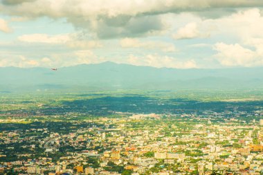 Chiangmai şehri Tayland 'a bakıyor..