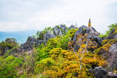 Chalermprakiat Prachomklao Rachanusorn Tapınağı 'ndaki dağda Pagoda, Tayland