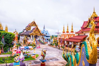 Tayland 'daki Huai Sai Khao Tapınağı' ndaki güzel kilise..