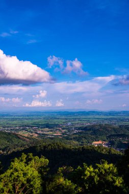 KM 12 'den bakıldığında dağ manzarası, Chiang Rai vilayeti.