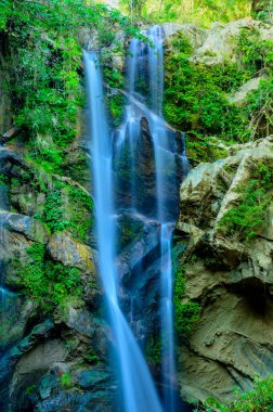 Mork Fah Waterfall in Doi Suthep Pui National Park at Chiang Mai Province, Thailand. clipart