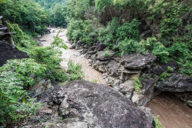 Ob Luang Ulusal Parkı, Tayland 'da sel baskını.