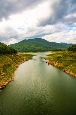 Natural view at Mae Kuang Udom Thara dam, Thailand.