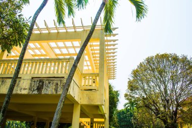 Tayland 'daki Dara Pirom Sarayı' ndaki eski bina.