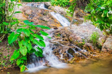 Mae Kampong Şelalesinde Su Akıntısı, Tayland.