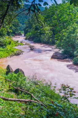 Ob Luang Ulusal Parkı, Tayland 'da sel baskını.