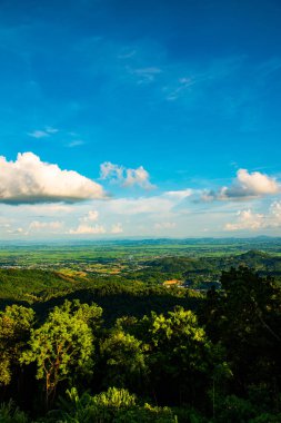 KM 12 'den bakıldığında dağ manzarası, Chiang Rai vilayeti.