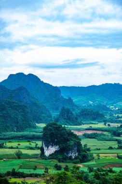 Phayao, Tayland 'daki Phu Langka bakış açısı.