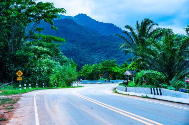 Dağdaki yol, Tayland.