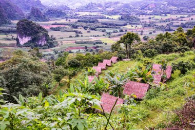 Phayao, Tayland 'daki Phu Langka bakış açısı.