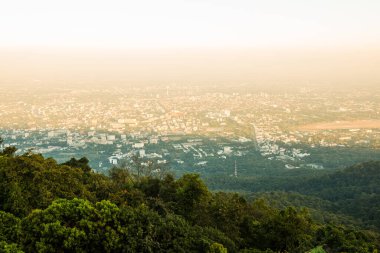 Chiangmai şehri Tayland 'a bakıyor..