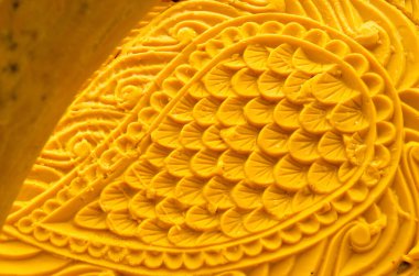 Tayland 'da mum festivalinde yapılan Tayland tarzı oyma sanatı.