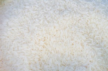 Beyaz pirinç arka planı, Tayland.