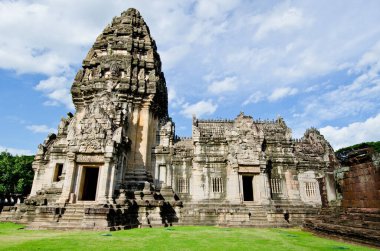 Asıl kule phimai tarihi park, Tayland.