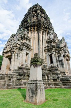 Asıl kule phimai tarihi park, Tayland.