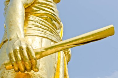 Tayland 'daki Watbanrai Tapınağı' nda Luangporkoon heykeli..