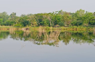 Sikhio Gölü manzarası, Tayland.
