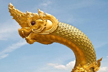 Büyük Naga heykelinin başı, Tayland.