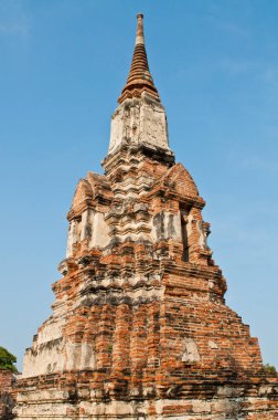 Mavi gökyüzü, Ayuthaya ili, Tayland.