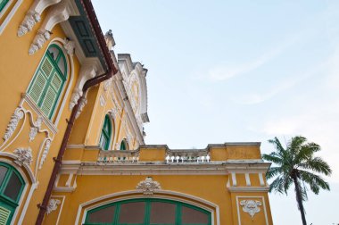 Phraya abhaibhubate Binası, eski bina prachinburi Eyaleti, Tayland.