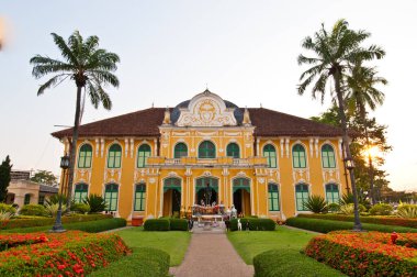 Phraya abhaibhubate Binası, eski bina prachinburi Eyaleti, Tayland.