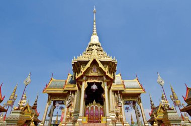 Kraliyet krematoryumu (Phra Men) kraliyet yakma töreninde, Tayland.