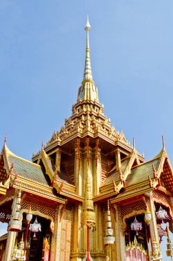 Kraliyet yakma törenindeki güzel kraliyet krematoryumu, Tayland.