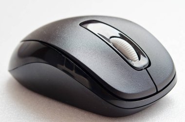 Beyaz ekranda siyah bilgisayar faresi, Tayland.