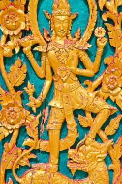 Tayland tarzı duvar oyma sanatı, Tayland.