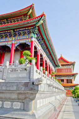 Tayland'ın Çin tapınakta peyzaj